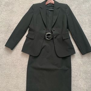 Black pin striped dress & jacket